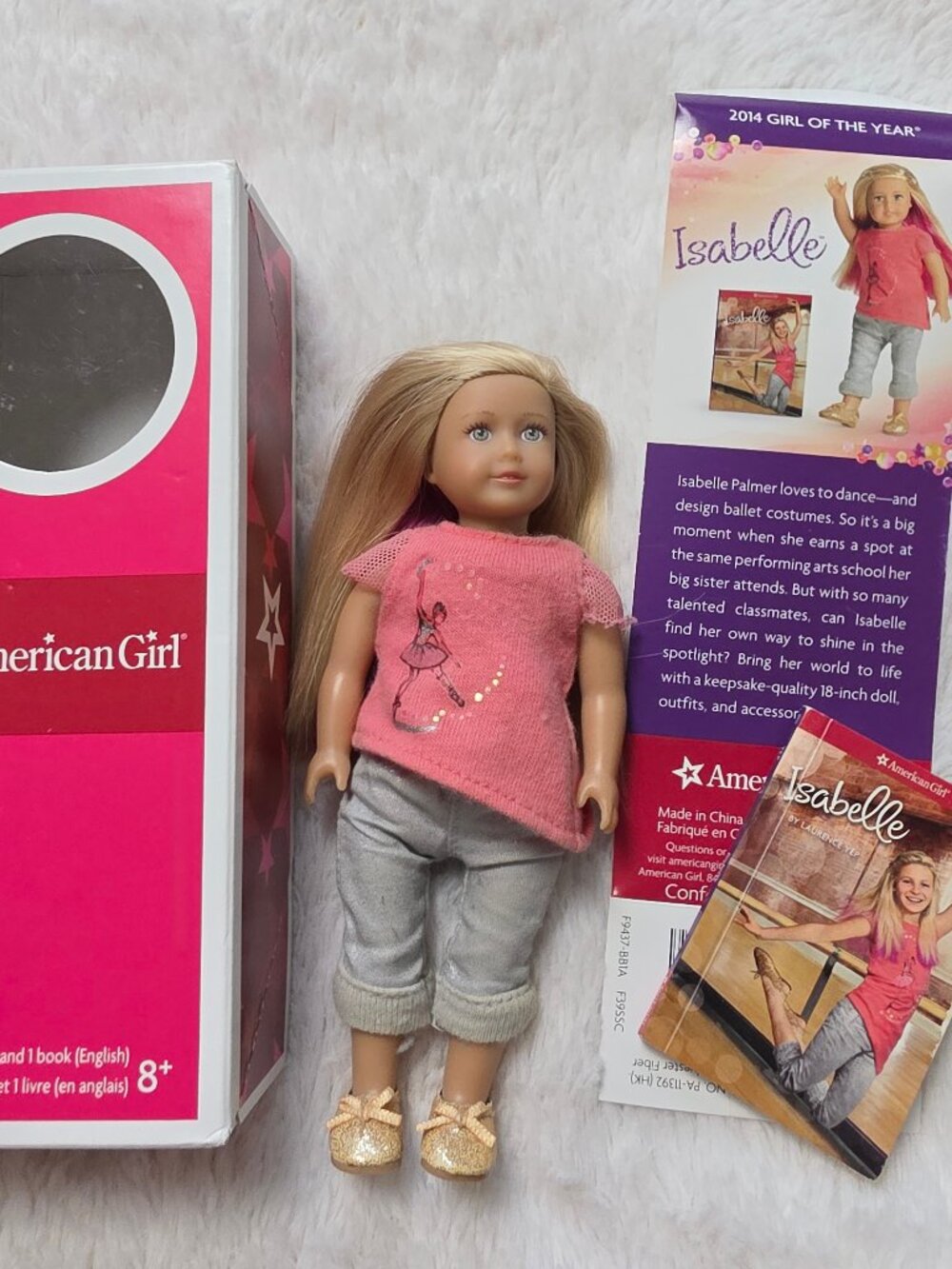 American Girl 2014 Girl of the Year ISABELLE Mini Doll 6.5" Box Book Complete